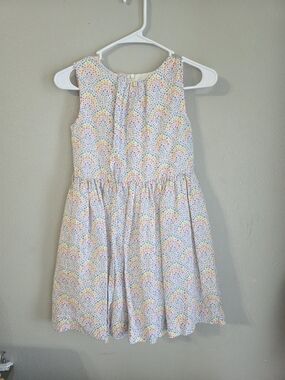 Mini Boden Multicolor Rainbow Dot Sleeveless Dress